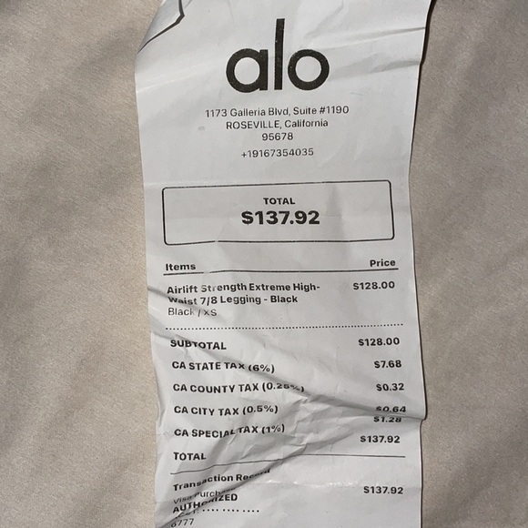 Alo Airlift Strength Extreme High Waist 7/8 Legging - Picture 5 of 8